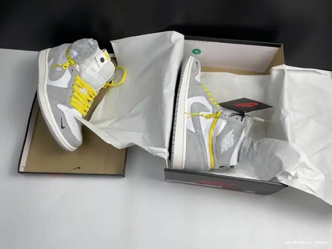Rep CW6576-100 Switch Smoke Air Jordan High 1 Light 0503